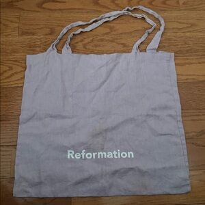 Reformation Purple Tote Bag